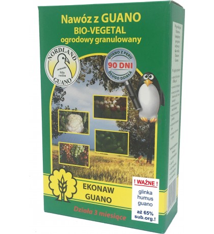 BIO-VEGETAL - nawóz z guano ogrodowy granulowany